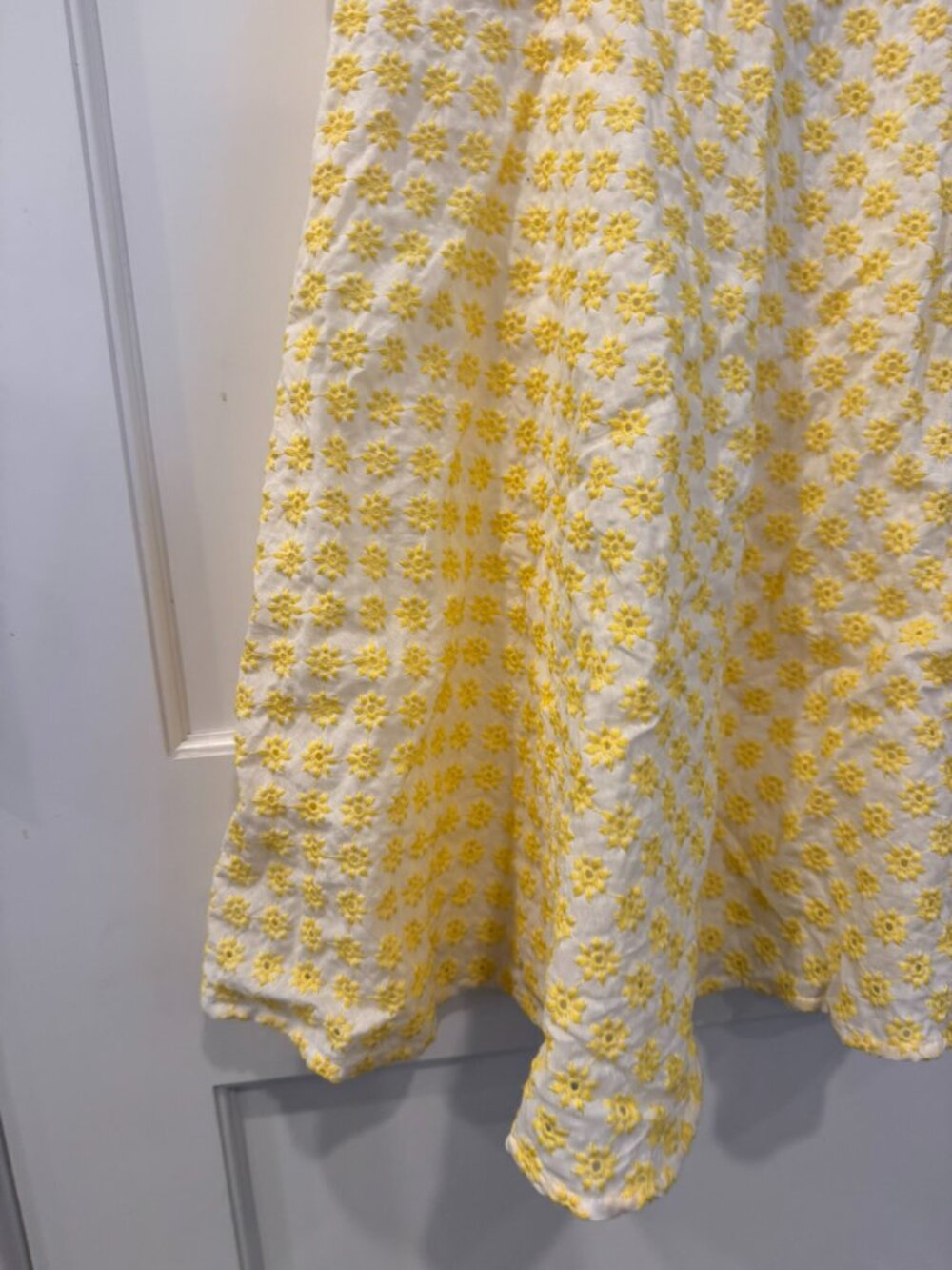 Yellow Summer Floral Dress with Bows, Trixxi by Francesca's - Women's Size Med - Picture 5 of 9